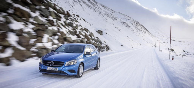 Mehr Allrad im A-Klasse Angebot: Mercedes A 200 CDI 4MATIC & A 220 CDI 4MATIC: Allradad-Antrieb ist für die Neue A-Klasse jetzt auch mit zwei Dieselmodellen verfügbar