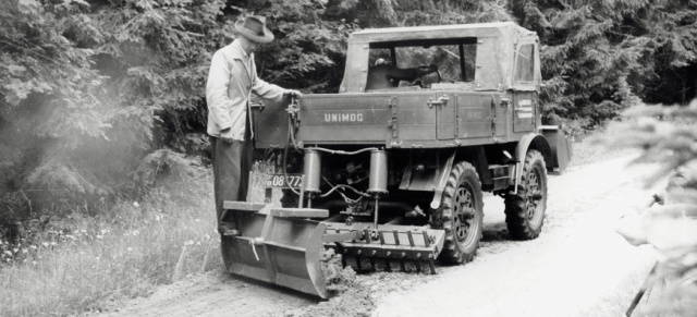 Nach der Landwirtschaft eroberte der Unimog auch andere Branchen: Wegbereiter: Der Unimog U25 in der Bauwirtschaft