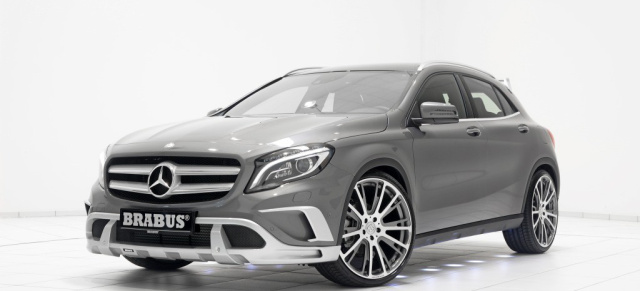 Extrawürste: BRABUS präsentiert großes Zubehörprogramm für  Mercedes GLA: Räder und Designparts von BRABUS für das Kompakt-SUV mit Stern 
