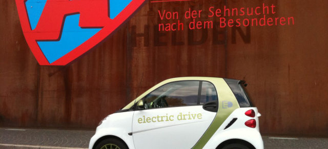 Unterwegs im elektro smart: Helden der Elektro-Mobilität?: "Energie": Mit dem smart electric-drive auf Tour von Zollverein nach Henrichshütte - kommt der elektro smart an?