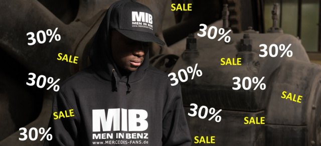 30% auf ausgewählte Artikel - Nur solange der Vorrat reicht: Großer Frühlings-SALE im MIB - Men In Benz Onlineshop