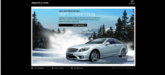 Fahrspaß im Schnee: Online Driften mit AMG: Wer ist bereit für diesen Mercedes K(l)ick?