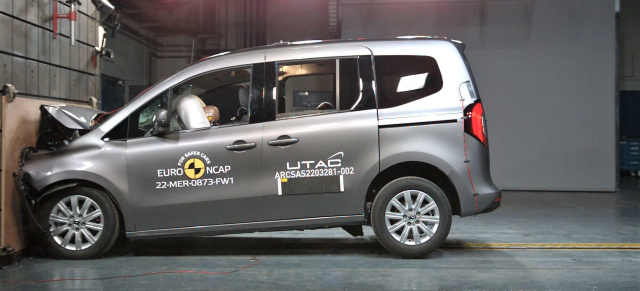 Euro NCAP Test: Mercedes T-Klasse erhält 5 Sterne: Gecrasht und für sehr gut befunden