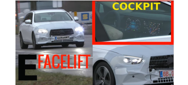 Mercedes-Erlkönig erwischt: Spy-Shot-Video: S213-Facelift für 2020 gefilmt