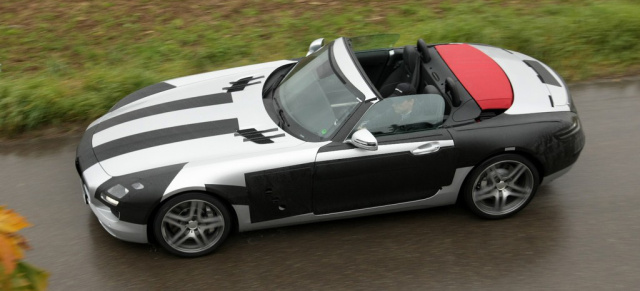 Erlkönig erwischt: Mercedes-Benz SLS AMG Roadster: Aktuelle Bilder von einer nahezu ungetarnten SLS Superfrischzelle  