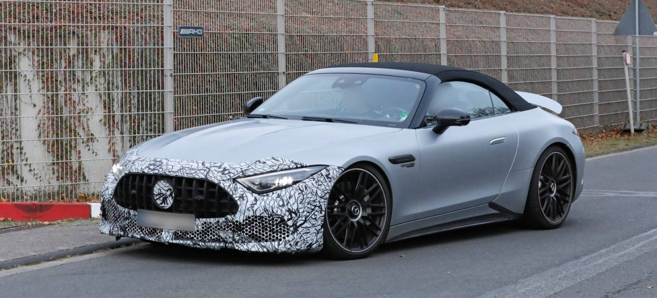 Mercedes-AMG Erlkönig-Premiere: Erste Bilder vom AMG SL Facelift (R232)