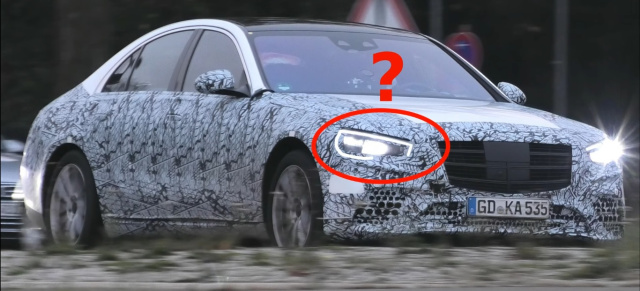 Mercedes-Erlkönig erwischt: Spyshot-Video: S-Klasse W223 (2020) weniger getarnt!