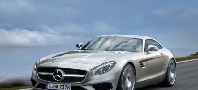 Vorschau: Mercedes-Benz AMG GT C190 kommt!: Mercedes-Benz zeigt einen ersten Ausblick auf den kommenden Mercedes Benz AMG Gran Turismo (C190) //Illustrationen: Christian Schulte