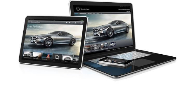 Für Smartphone & Tablet: Alles über das Mercedes S-Klasse Coupé: Per Mercedes Guide App mehr über das S-Klasse Coupé erfahren.