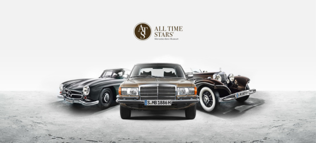 Präsenz ALL TIME STARS bei der Motorworld Classics:  Hochkarätige Fahrzeuge von ALL TIME STARS 