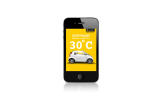 Mit smart immer auf der "sunny side of Drive": Mit einer neuen App bringt smart eine originelle Wetterstation aufs Handy