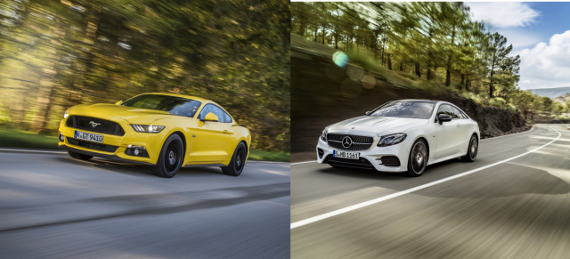 Mercedes guckt hinterher: Ford Mustang überholt E-Klasse-Coupé und Audi A8 die S-Klasse