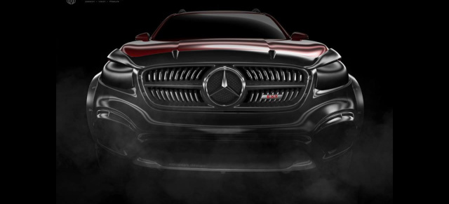 Mercedes-Benz X-Klasse Tuning: In Arbeit: Neuer Grill für den Mercedes-Pickup von Carlex-Design