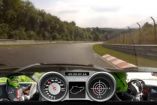 Video aus Cockpit-Perspektive: Mit dem Mercedes SLS AMG durch die Grüne Hölle: Der Mercedes-Benz Supersportwagen  benötigt 7:25,67 min für eine Runde um die Nordschleife des Nürburgrings 

