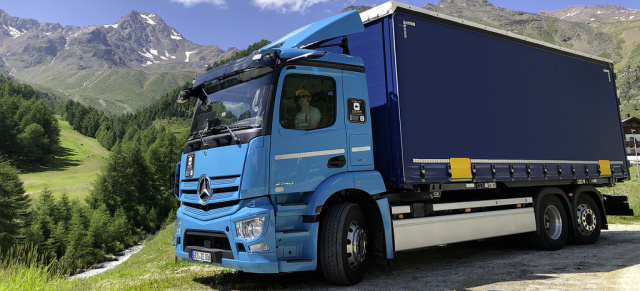 Mercedes-Benz eActros zum Test in Südtirol: Der Berg ruft