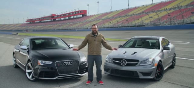Kräftemessen im Video: Mercedes C63 "Edition 507" Coupe vs. Audi RS5: Wer hat beim Kopf-an-Kopf-Vergleich die Nase vorn