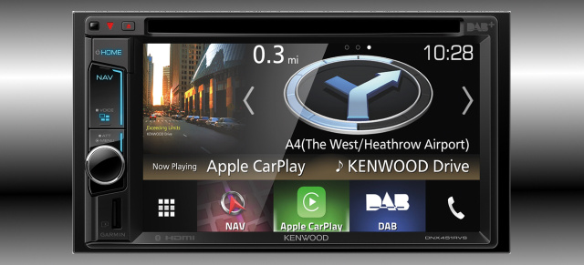 Spezial-Navi für Wohnmobile & Trucks von Kenwood: Kenwood Navitainer DNX451RVS mit 15,7 cm großem Monitor, DAB+ Empfang, Bluetooth und Apple Car Play
