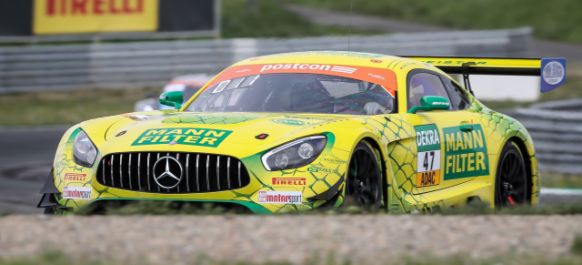 1. und 2. Lauf ADAC GT Masters 2019 in Oschersleben: Die MANN-FILTER MAMBA punktet zum Saisonauftakt