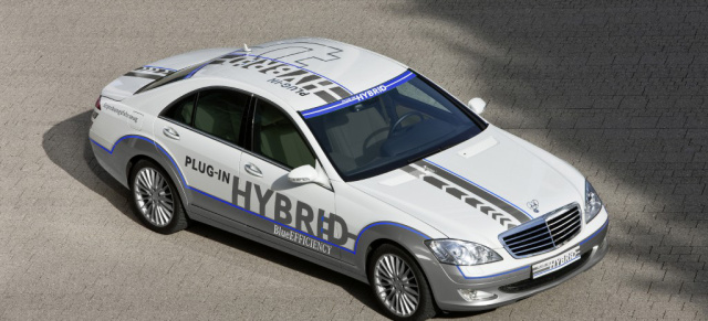 IAA 2009: Die S-Klasse auf dem Weg zum Dreiliter-Auto: S 500 HYBRID: Mercedes-Benz zeigt der 63. IAA in Frankfurt die Vision S 500 Plug-in HYBRID