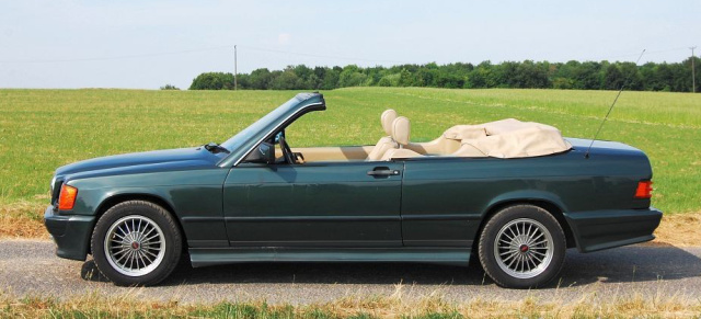 Open Flair: ein seltenes Mercedes 190 Cabrio: Aus fast unbekannter Kleinserie: Cabriolet von AKH Caro auf Basis Mercedes-Benz 190E 2.3 (W201)