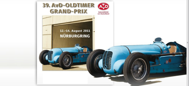 12.-14. August: 39. AvD-Grand-Prix Nürburgring: Vom 12. bis 14. August treffen sich die Oldtimerfans am Nürburgring. 