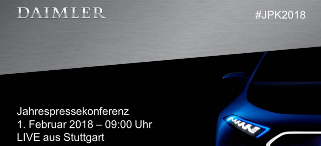 Livestream auf Mercedes-Fans.de : Daimler Jahrespressekonferenz 2018 live  - 01.02. 2018 - 09:00 Uhr MEZ