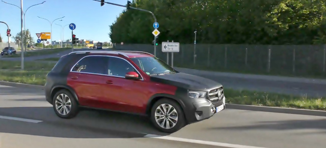 Mercedes-Benz Erlkönig erwischt: Star Spy Shot Video: Mercedes-GLE mit weniger Tarnung gefilmt