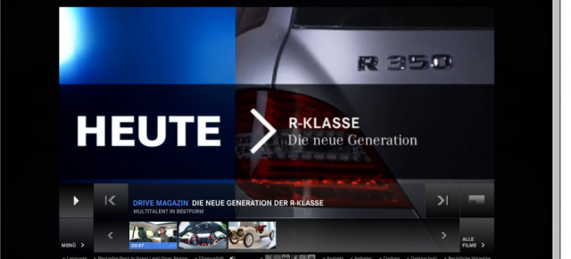 Diese Woche auf Mercedes-Benz.tv: Die neue R-Klasse; ein Tag im Zeichen des Sterns, Mercedes 75 PS