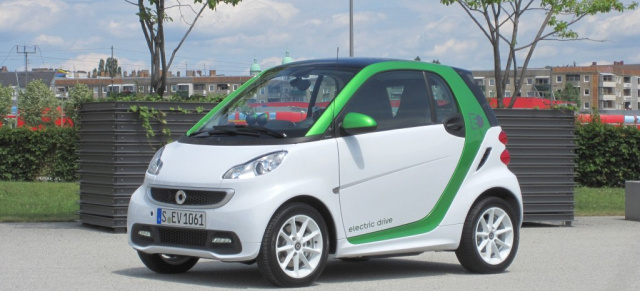 Schon gefahren: smart fortwo electric drive: Fahrspaß für die City  der Elektro-smart in seinem Element