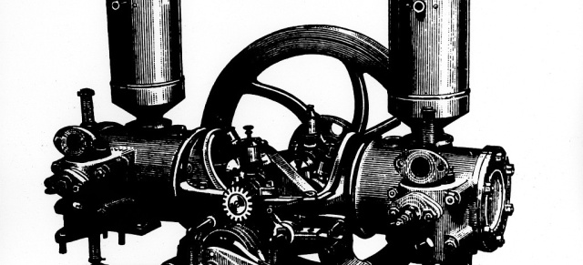 Der Boxer-Motor - eine Erfindung von Carl Benz!: Der Contra-Motor mit zwei Zylindern entsteht im Jahr 1897