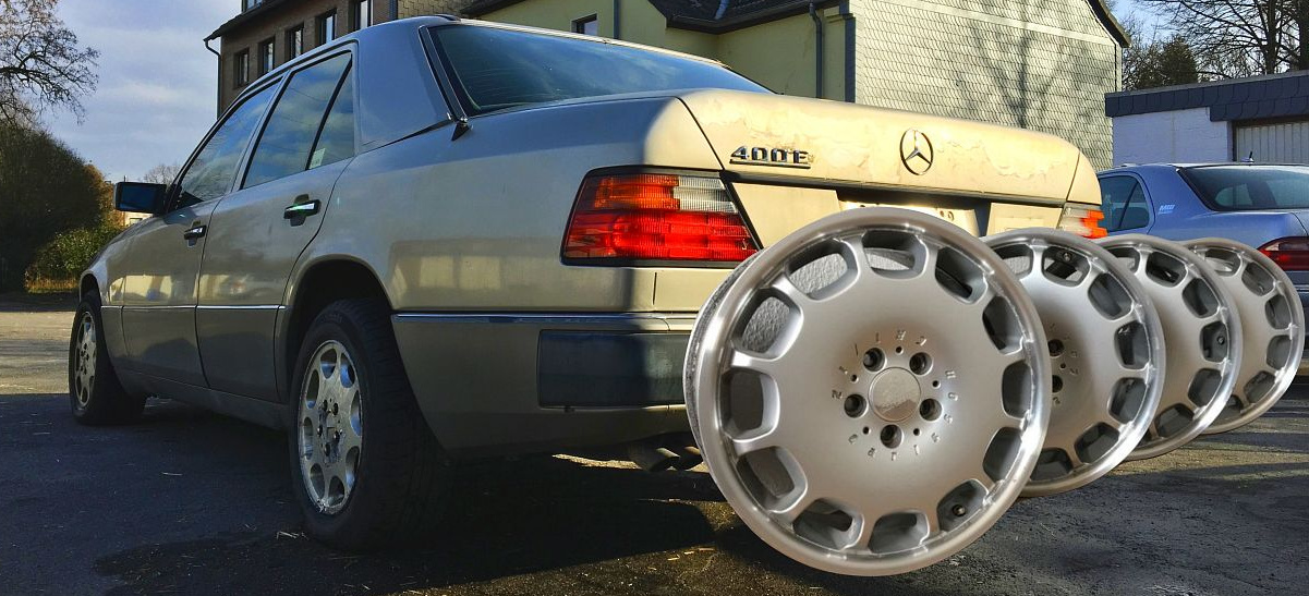 American Star Fur Die Redaktion Ein Zweiter Fruhling Fur Den Geolten Blitz Teil 2 18 Zoll Carlsson Rader Fur Den Mercedes Benz 400 E Sternstunde Mercedes Fans Das Magazin Fur Mercedes Benz Enthusiasten