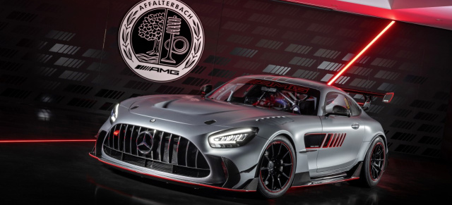 Mercedes-AMG GT Track Series: starkes Sondermodell zum 55. AMG-Geburtstag: AMG goes GT2: leistungsstärkste Kundensport-Fahrzeug mit 734 PS