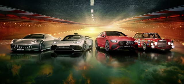 Mercedes-AMG: 55 Jahre Marketing Kampagne “55 years – changing the game”