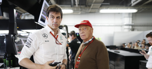 Das Erfolgsgespann des Mercedes-AMG Petronas F1-Teams bleibt zusammen: Toto Wolff und Niki Lauda verlängern bis 2020!