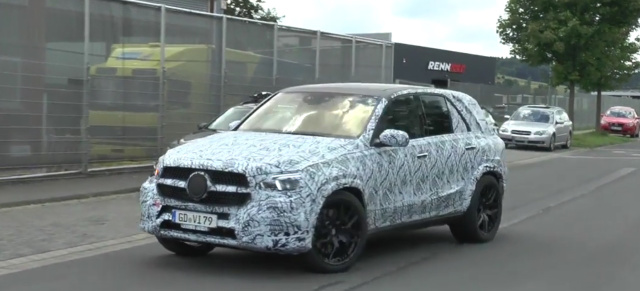 Erlkönig erwischt: Mercedes-Benz GLE 2019: Spy Shot Video: Aktuelle Bewegtbilder vom kommenden Mercedes GLE W167