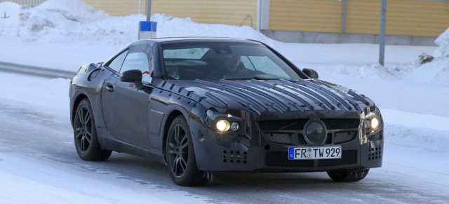 Am Polarkreis erwischt: der neue Mercedes SL : Unser Mercedes Erlkönig-Jäger hat wieder zugeschlagen