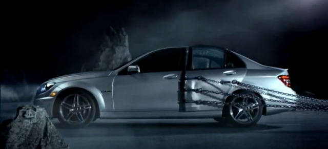 Super cool: US-TV-Spot für Mercedes C-Klasse Coupé : In einer amerikanischen Fernsehwerbung führt sich der neue Zweitürer wie entfesselt auf