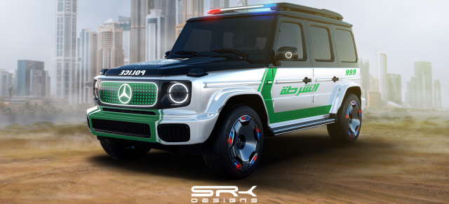 Visionär: Mercedes EQG für die Polizei von Dubai: In die Wüste geschickt