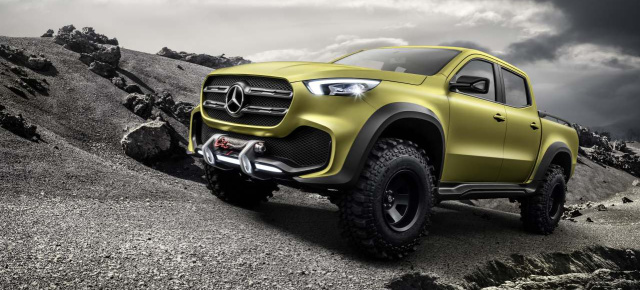 Mercedes-Benz Concept X-CLASS: 3 Videos: Neuer Filmstar! Der Vorgucker auf den Mercedes-Pickup präsentiert sich in drei Videos