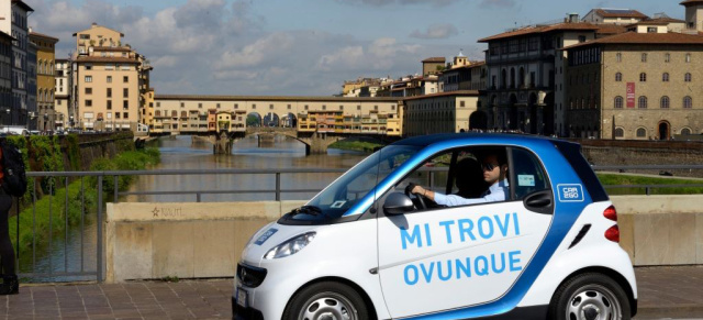 Ciao Toskana! car2go startet in Florenz: Start am 14. Mai mit 200 smart fortwo 
