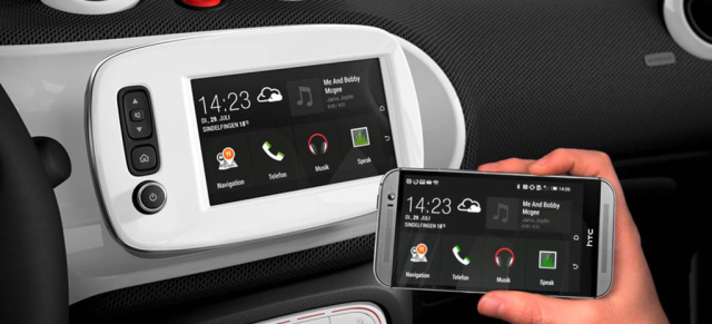 Mehr smart: jetzt MirrorLink inside : Zahlreiche Neuheiten für smart fortwo und smart forfour 