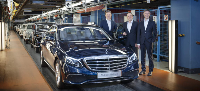 Mercedes-Benz E-Klasse W213: Produktionsstart: Erste neue E-Klasse rollt in Sindelfingen vom Band