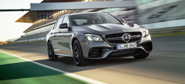 Premiere: Mercedes-AMG E63 4MATIC: E wie Energie: Der neue Mercedes-AMG E63 ist die stärkste E-Klasse aller Zeiten 