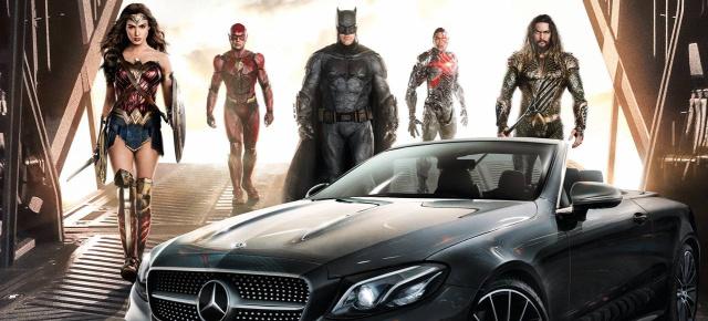 Kinostart Justice League: : JUSTICE LEAGUE: Superhelden fahren auf Mercedes ab!