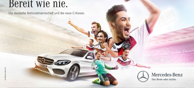 "Bereit wie nie" - die Zeit ist reif für den 4. WM-Titel: Mercedes-Benz & DFB starten gemeinsame Werbekampagne mit Mercedes-Benz C-Klasse
