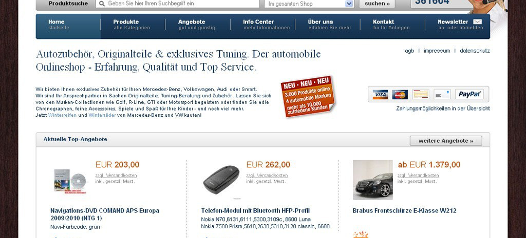 Über 4.000 Artikel im Autohaus Kunzmann Onlineshop : Auf www.shop