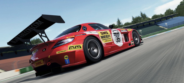 Mercedes SLS AMG GT3 - jetzt auch virtuell auf Rennkurs: Erweiterungspack für Forza 4 Motorsport mit dem Kundensport-AMG-Boliden ist ab 3. Apri zu habenl 