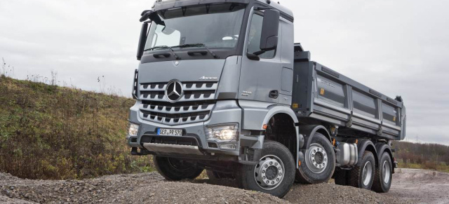 Mercedes-Benz Arocs - die neue Kraft am Bau: Ab Mai 2013 wird der neue Mercedes-Benz Arocs sukzessive in Europa eingeführt. 