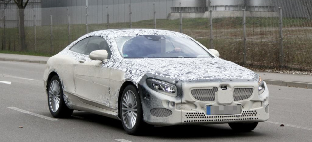 Erlkönig: Mercedes S-Klasse Coupé nach Schlammschlacht erwischt : Aktuelle Bilder vom kommenden Oberklasse-Zweitürer von Mercedes-Benz