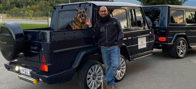 Aus Liebe zum Stern: Adil macht keine halben Sachen!: Unikat: Mercedes G-Klasse Caravan-Anhänger